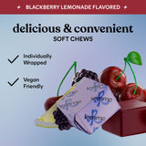 Lemme daily wellness Soft Chews Blackberry Lemonade flavour close-up