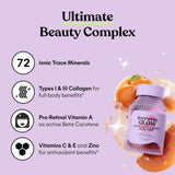 Lemme Glow Collagen Gummies back view with ingredients