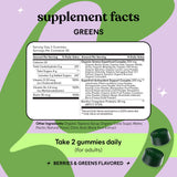 Lemme Greens Superfood Complex Gummies with fresh greens