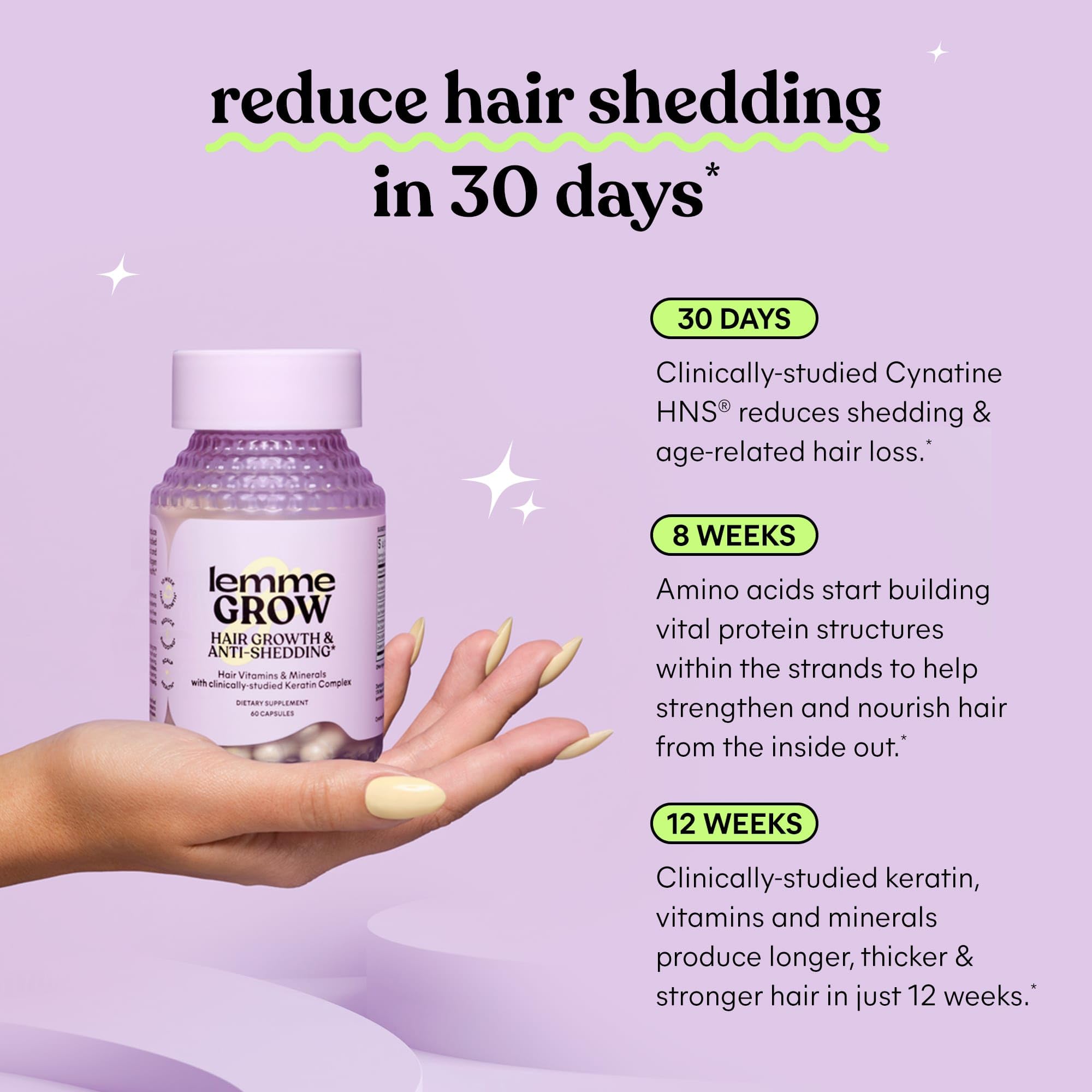 Lemme Hair Growth Supplement packaging with label