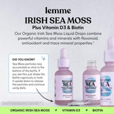 Lemme Irish Sea Moss Liquid Drops bottle with dropper