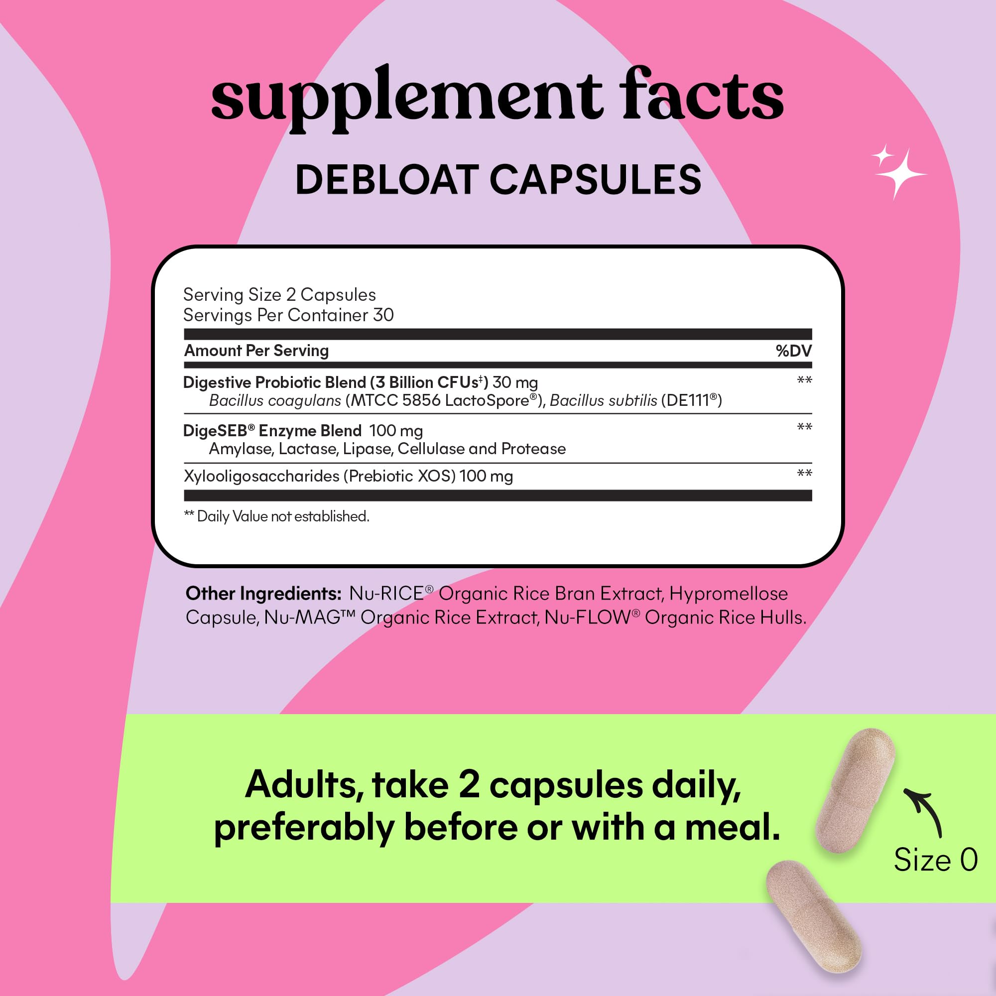 Lemme Multi-Enzymes supplement bottle with measuring spoon