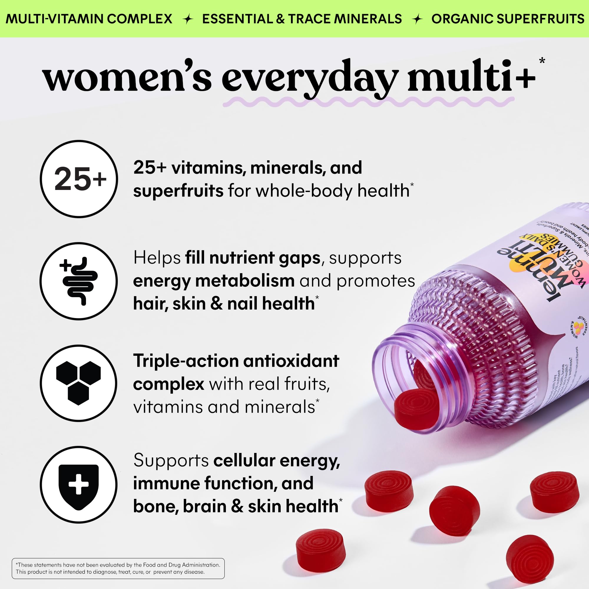 Lemme Multivitamins Gummies packaging side view