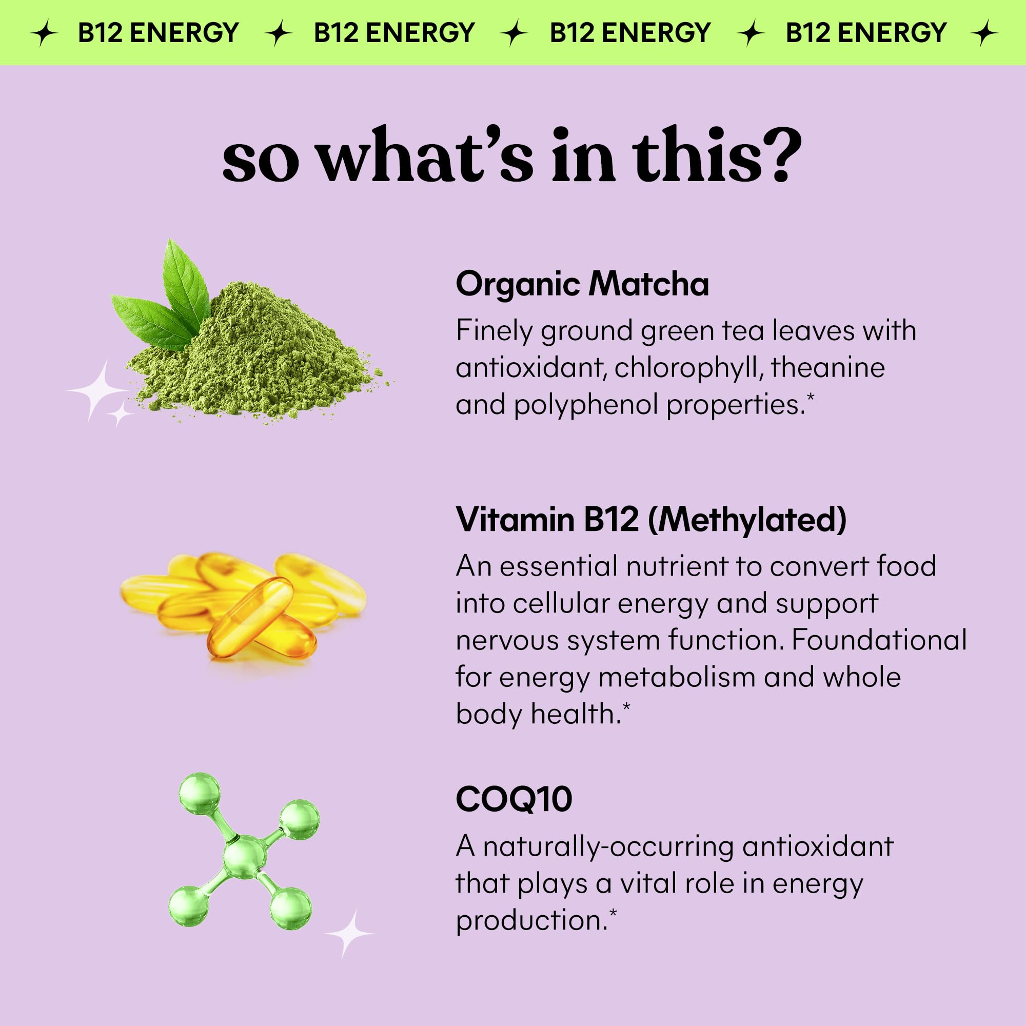 Lemme Organic Matcha Green Tea Supplement ingredients list