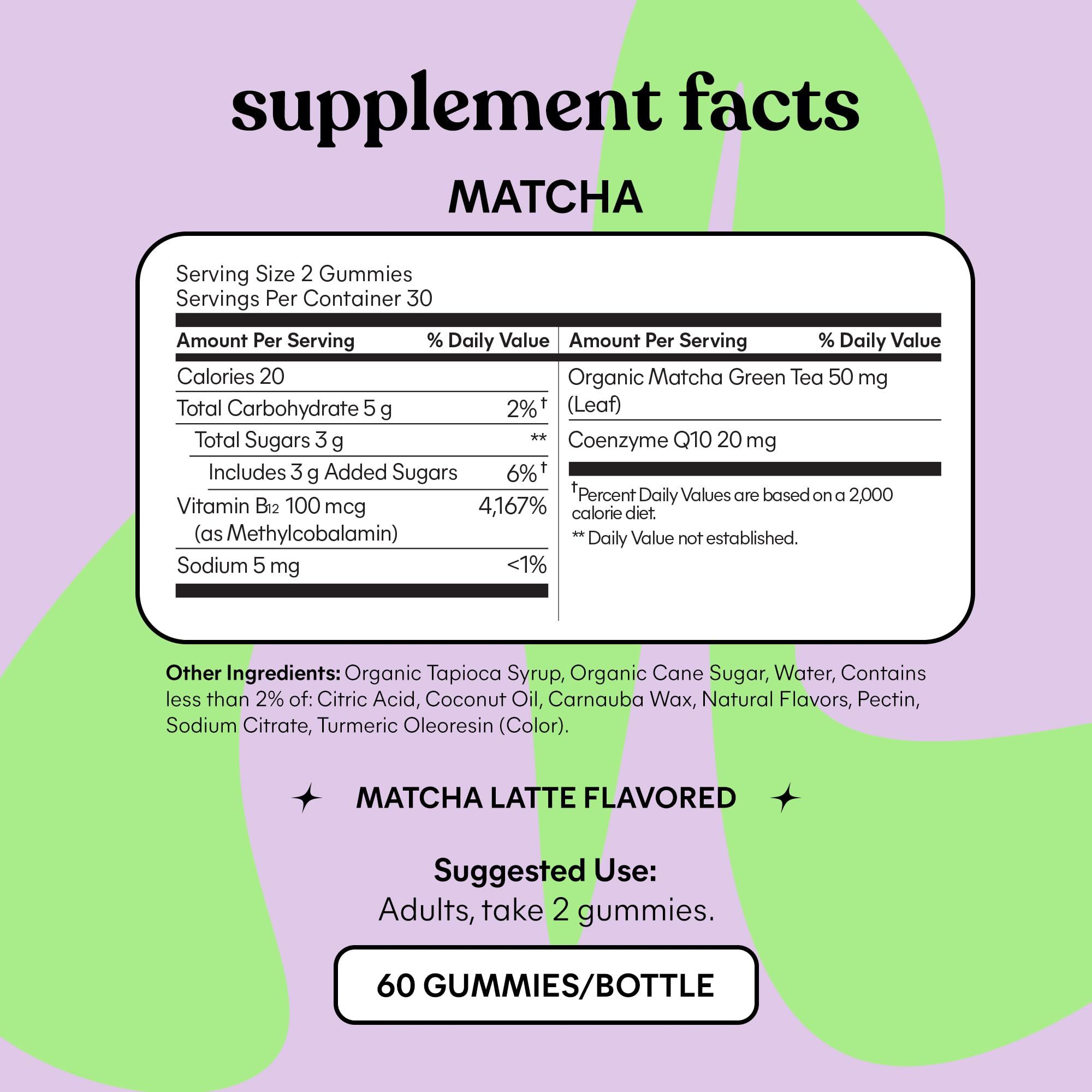 Lemme Organic Matcha Green Tea Supplement side view
