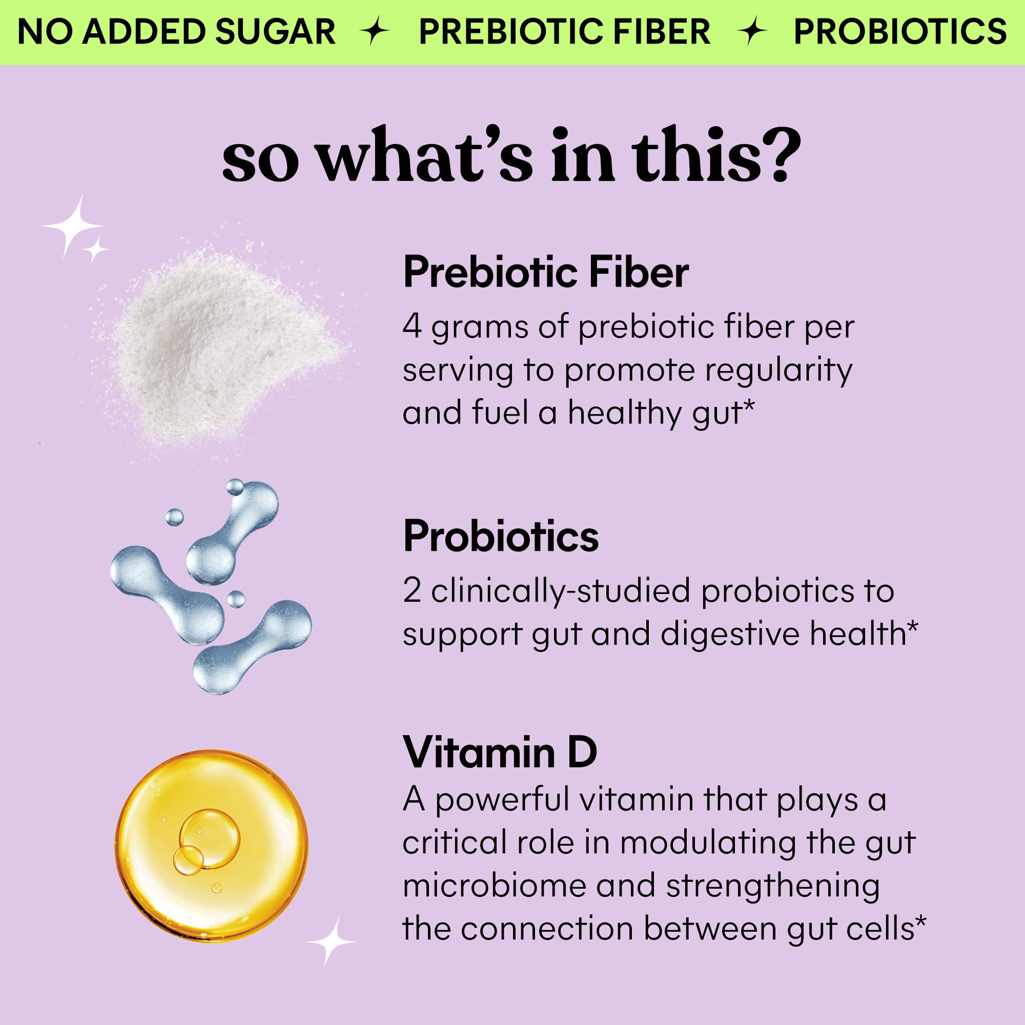 Lemme Prebiotic Fiber Gummies open bottle showing gummies