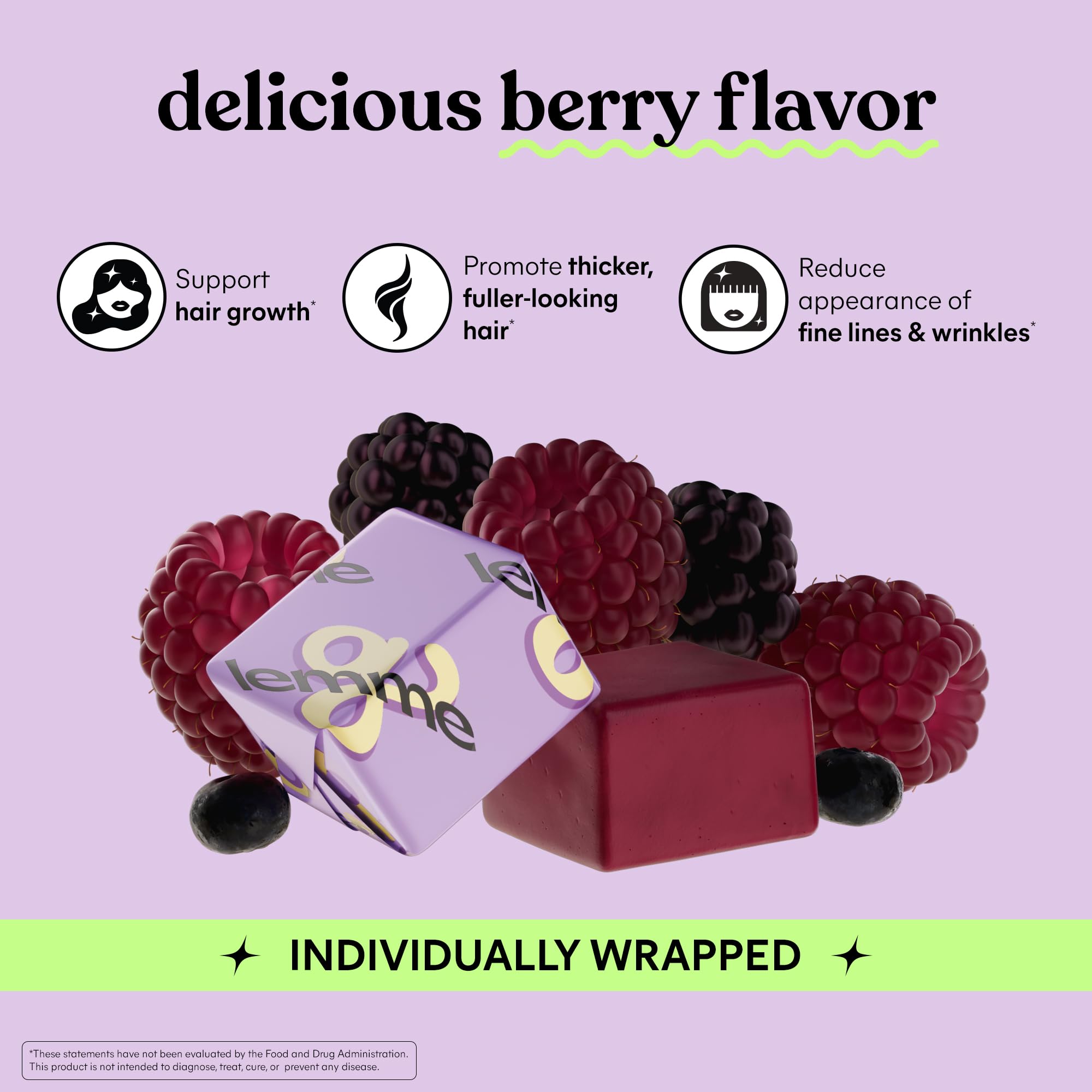 Lemme Silicon Supplement packaging on a marble background
