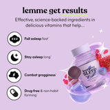 Lemme Sleep Gummies side view showing ingredients