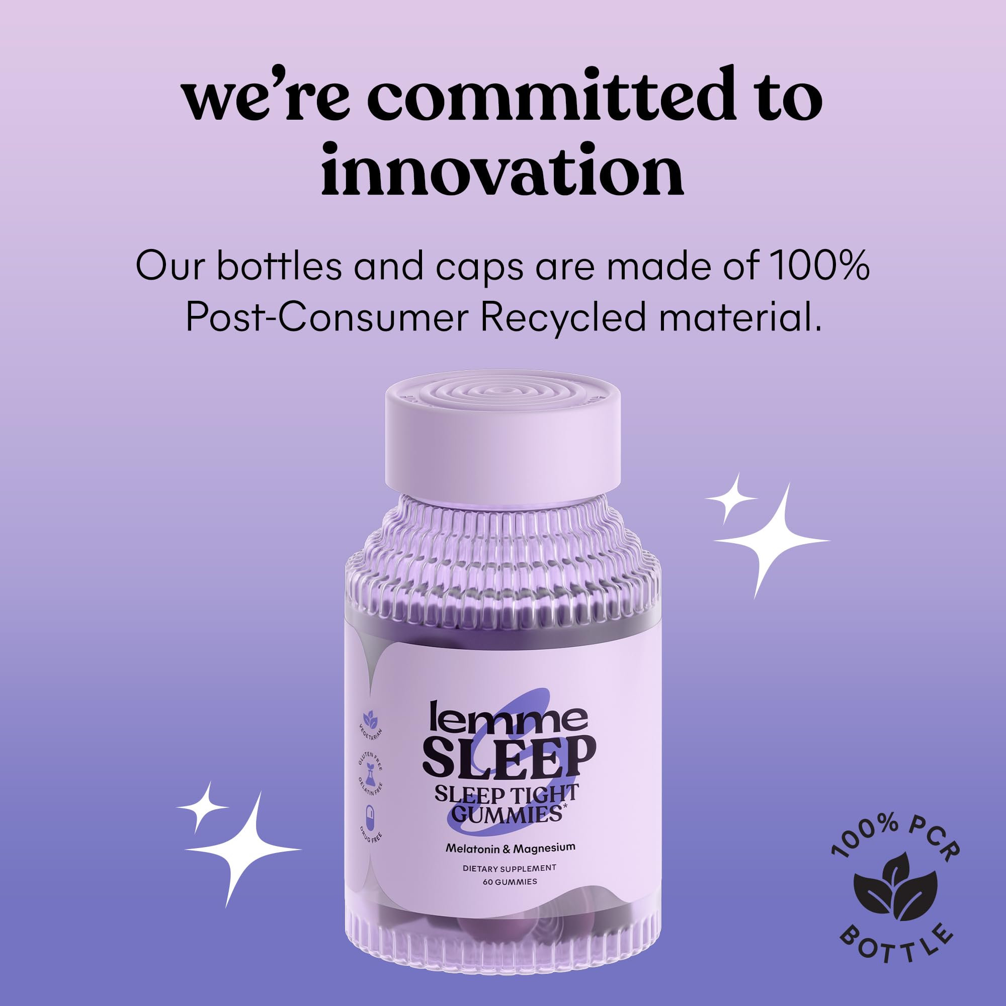 Lemme Sleep Gummies with a glass of water