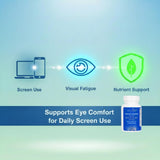 LENAIRS Lutein Eye Comfort Support Capsules on a wooden table