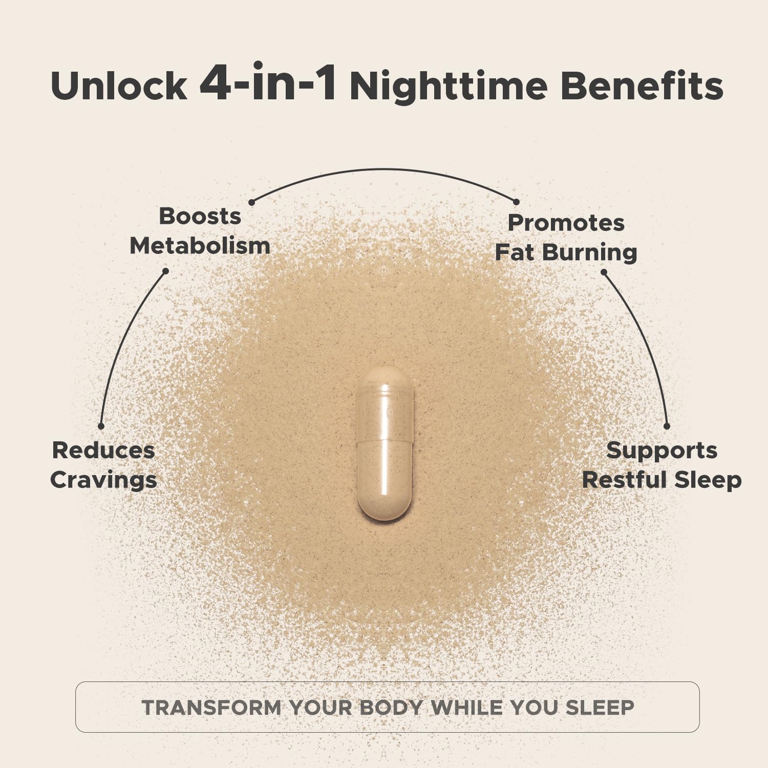 Leotri Nighttime Fat Burner bottle side view