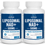Lepoznan Liposomal NAD+ and Trans-Resveratrol supplement front view