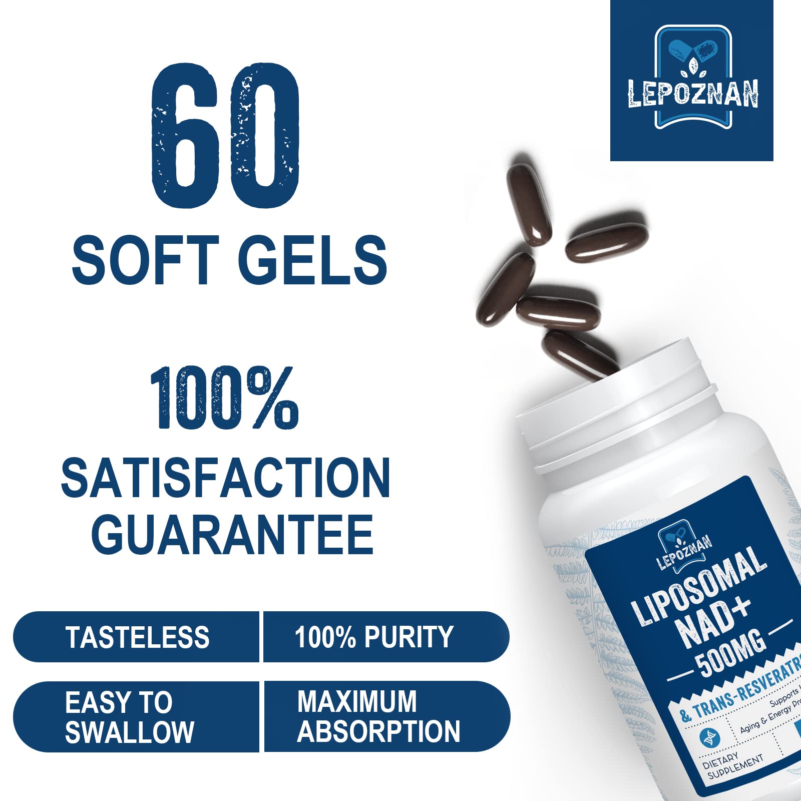 Lepoznan Liposomal NAD+ and Trans-Resveratrol supplement lifestyle scene