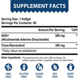 Lepoznan Liposomal NAD+ and Trans-Resveratrol supplement side view