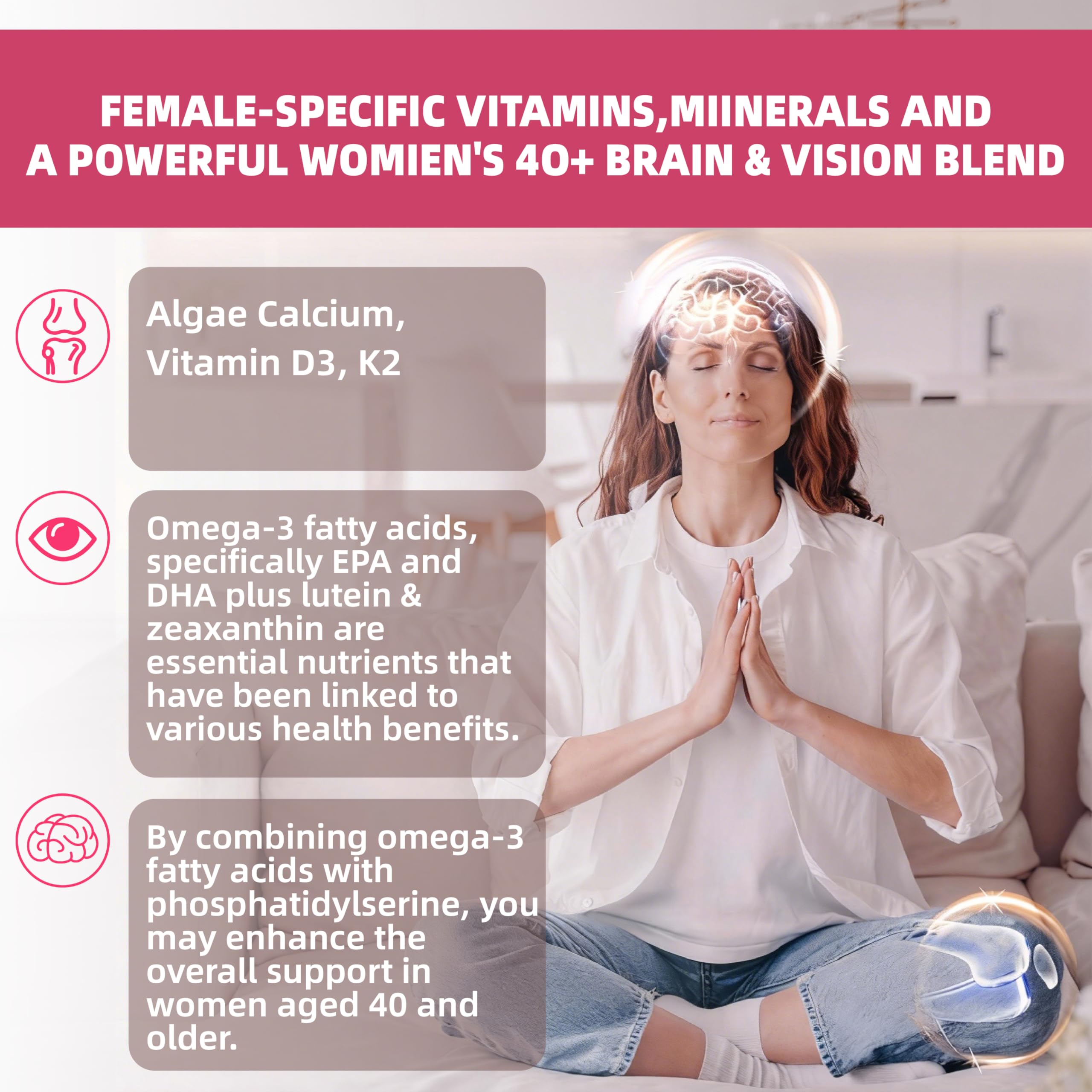 Lerinettia Women's 40+ Daily Multivitamin Gummy gummies in hand