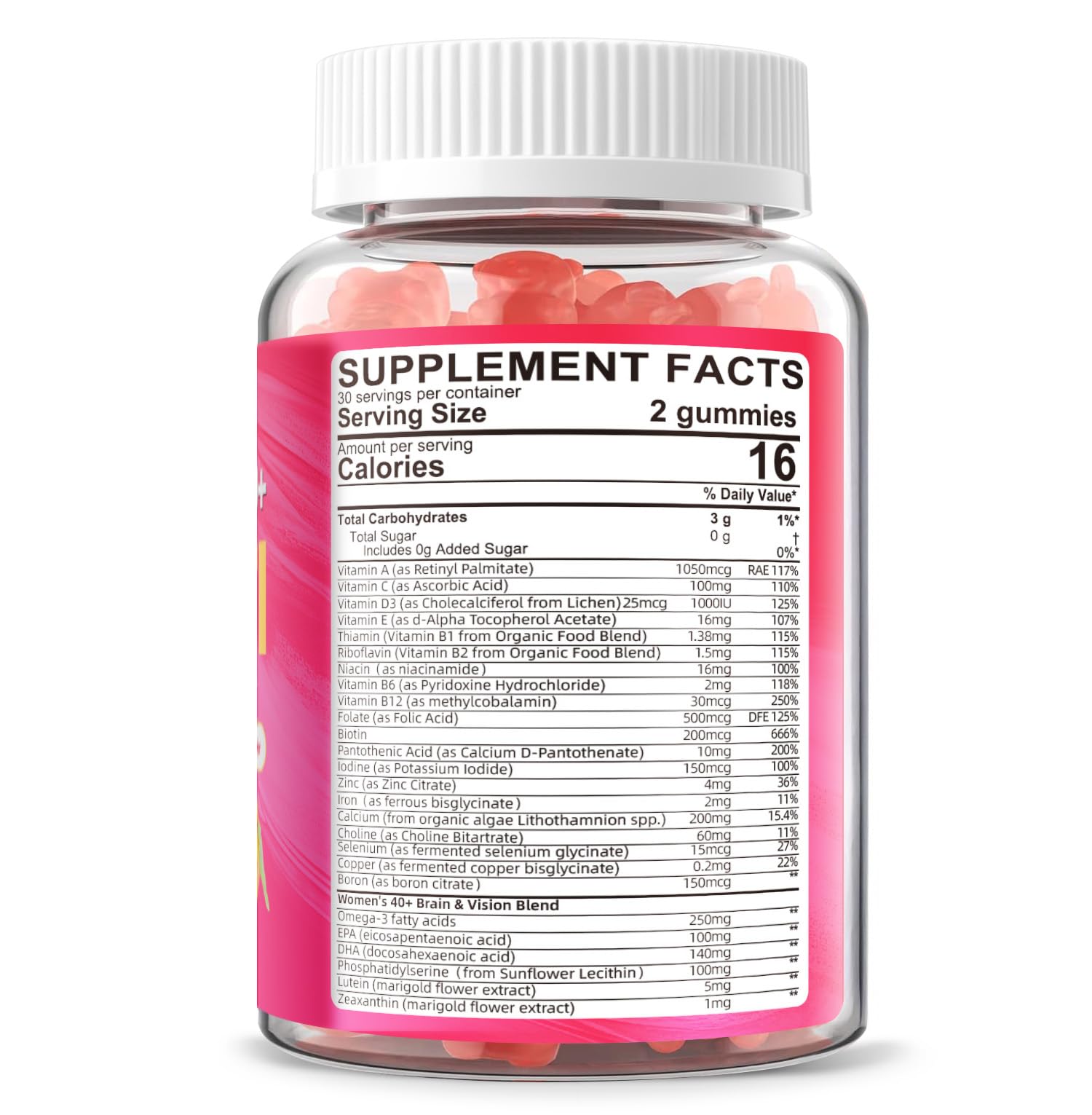 Lerinettia Women's 40+ Daily Multivitamin Gummy packaging
