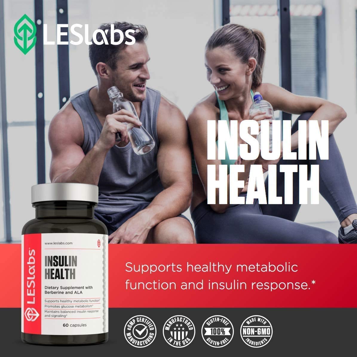 LES Labs Chromium Supplement capsules in a clear dish