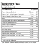 LES Labs Hair Health Biotin Supplement ingredients list