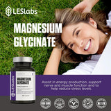 LES Labs Magnesium Glycinate 225mg supplement with dosage information