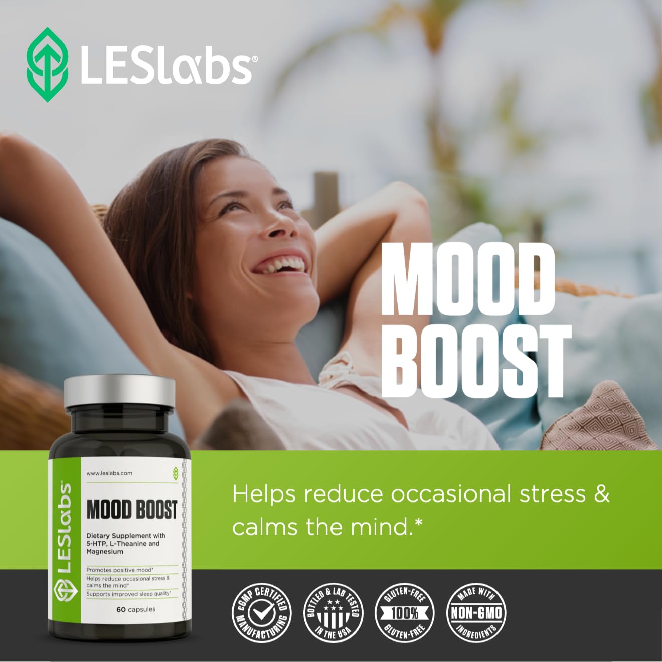 LES Labs Mood Support Supplement 5-HTP ingredients list