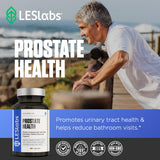 LES Labs Saw Palmetto Prostate Health Supplement bottle back view