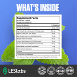 LES Labs Saw Palmetto Prostate Health Supplement with measuring spoon