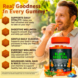 LetaGreen Black Seed Oil Gummies in a bowl