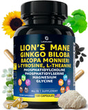 LetaGreen Cogni Up 10-in-1 Mushroom Supplement capsules front view