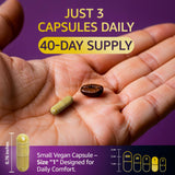LetaGreen Sea Moss Capsules displayed with other supplements