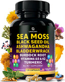 LetaGreen Sea Moss Capsules front view with packaging