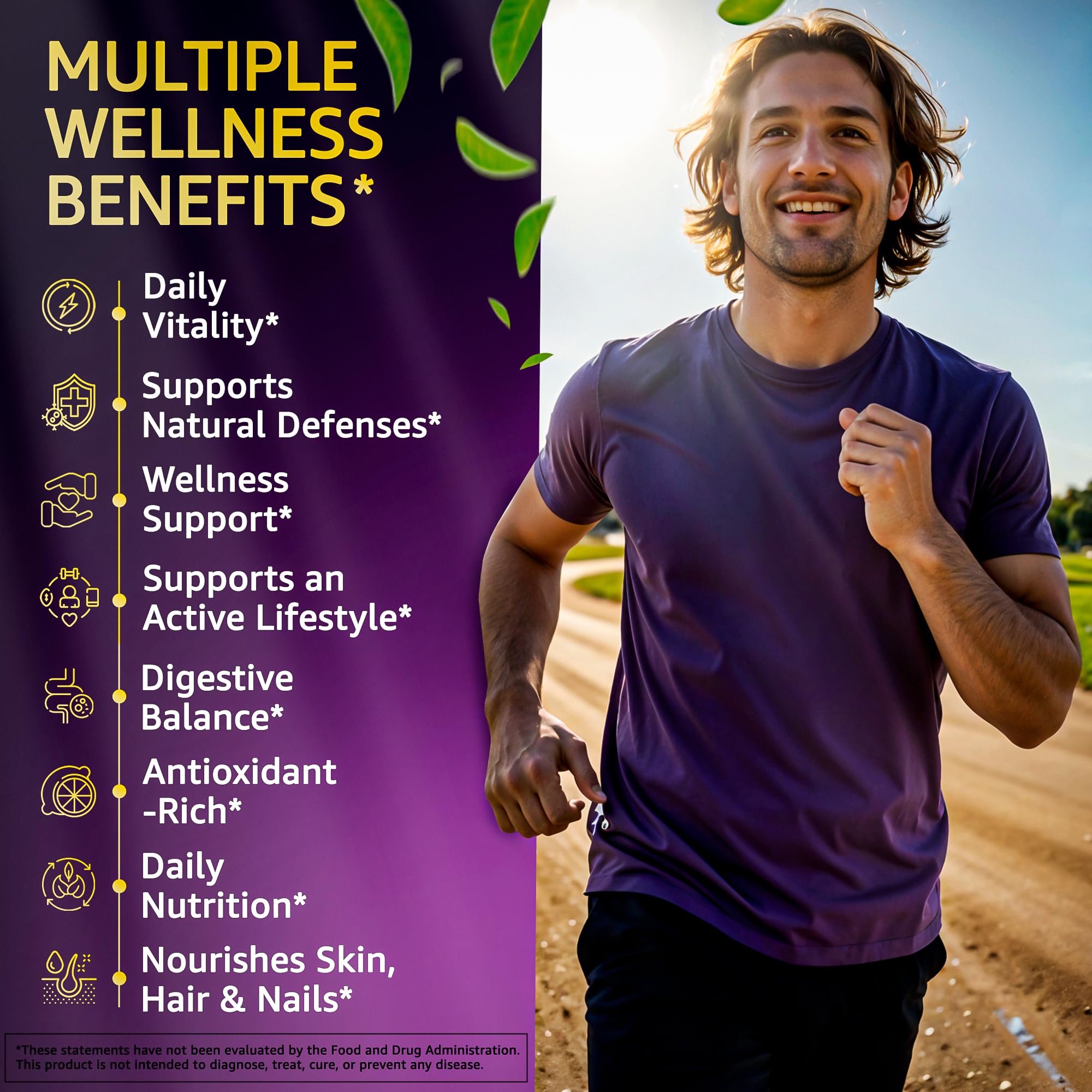 LetaGreen Sea Moss Capsules lifestyle scene on a kitchen counter