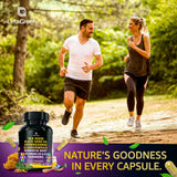 LetaGreen Sea Moss Capsules with a measuring spoon for dosage