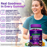 LetaGreen Sea Moss Gummies with a hand holding a gummy
