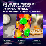 letollhold Creatine Gummies 5000mg bottle on gym bench