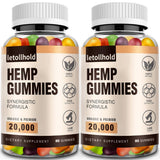 Letollhold Hemp Gummies 80 Count Pack of 2 front view