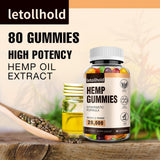 letollhold Hemp Gummies Edibles back view showing nutritional information