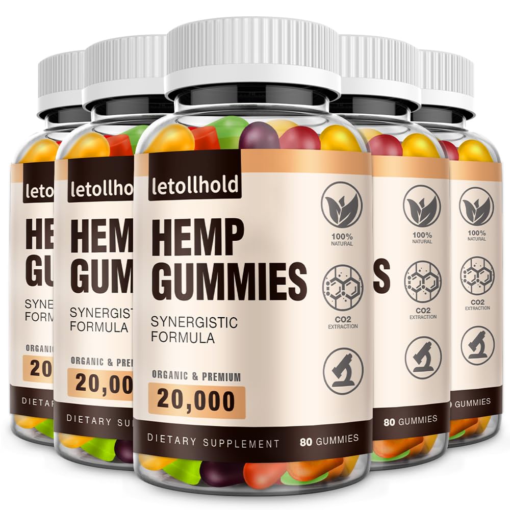 letollhold Hemp Gummies Edibles front view with tropical banana-avocado flavour