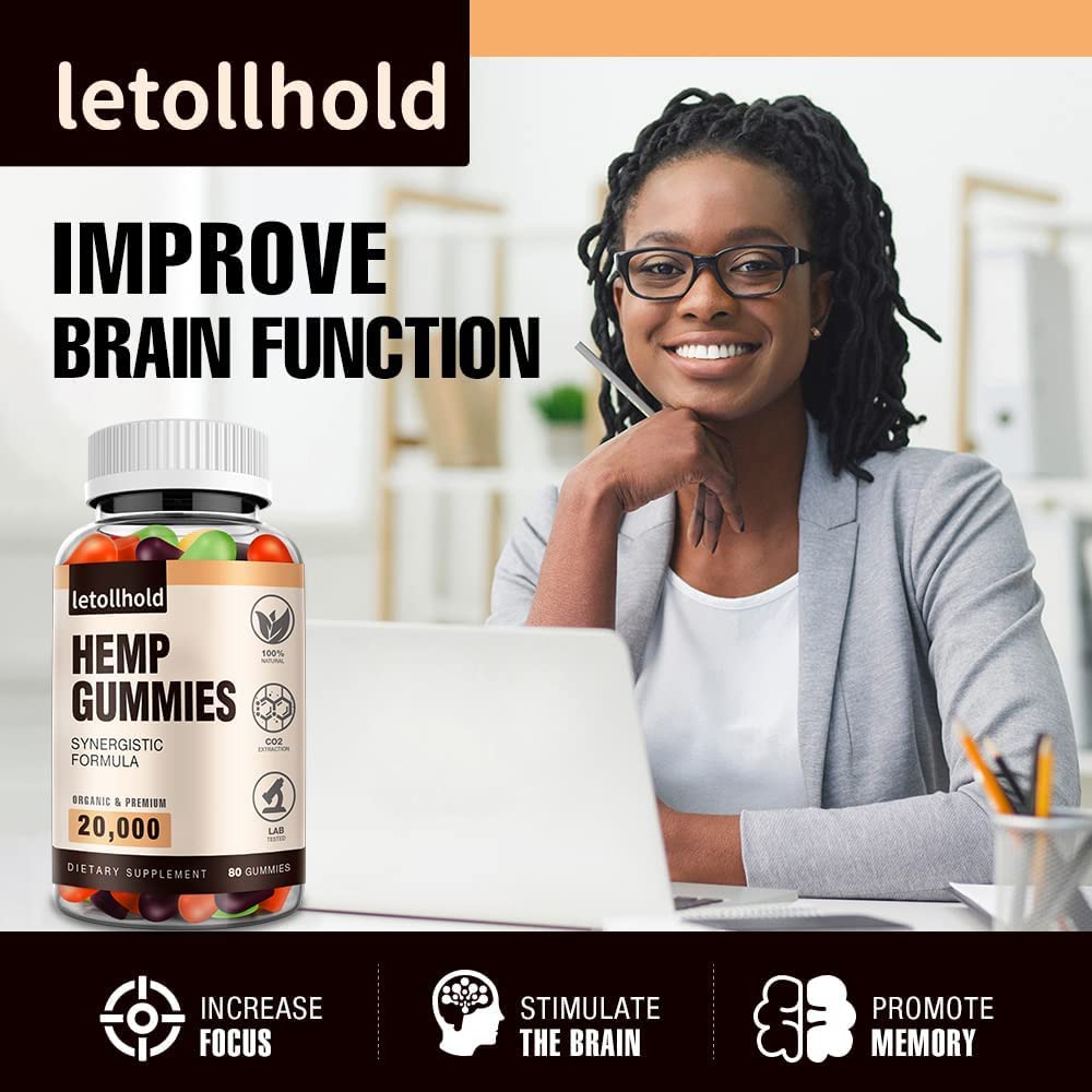 letollhold Hemp Gummies Edibles lifestyle scene with a person enjoying the gummies