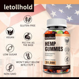 letollhold Hemp Gummies Edibles packaging dimensions and details