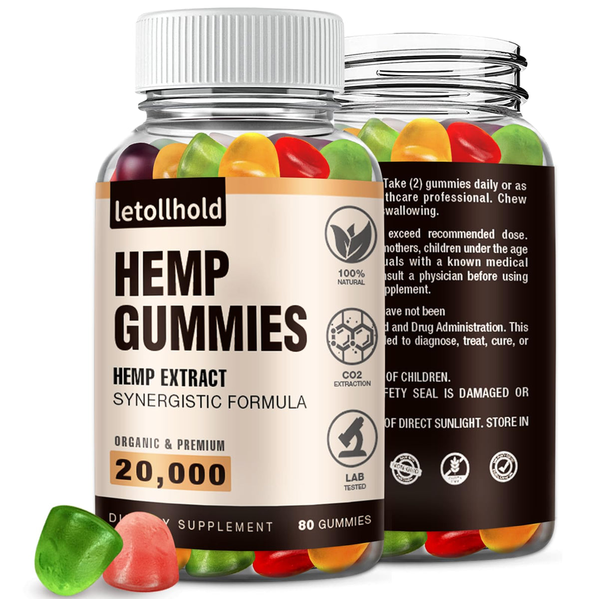 letollhold Hemp Gummies front view packaging