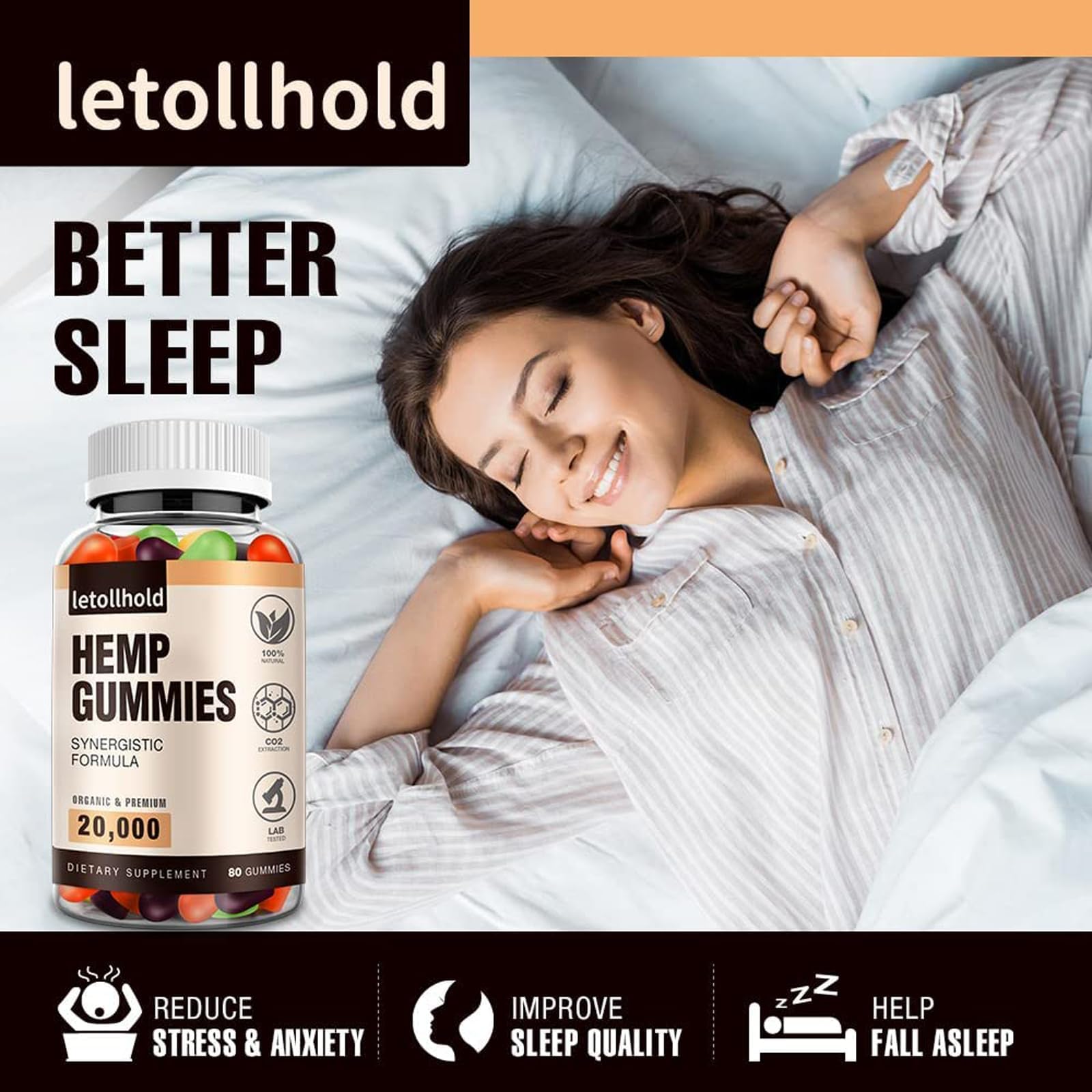 letollhold Hemp Gummies open package with gummies visible
