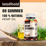 letollhold Hemp Gummies side view showing ingredients