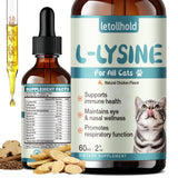 letollhold L-Lysine Liquid Drops for Cats 60mL front view