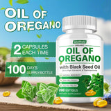 letollhold Oregano Oil Softgels bottle side view
