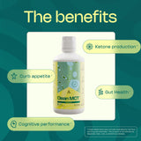 LevelUp MCT Oil 989g back label showing ingredients