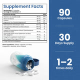 Levium Blended Vitamin & Mineral Supplement with a glass of water