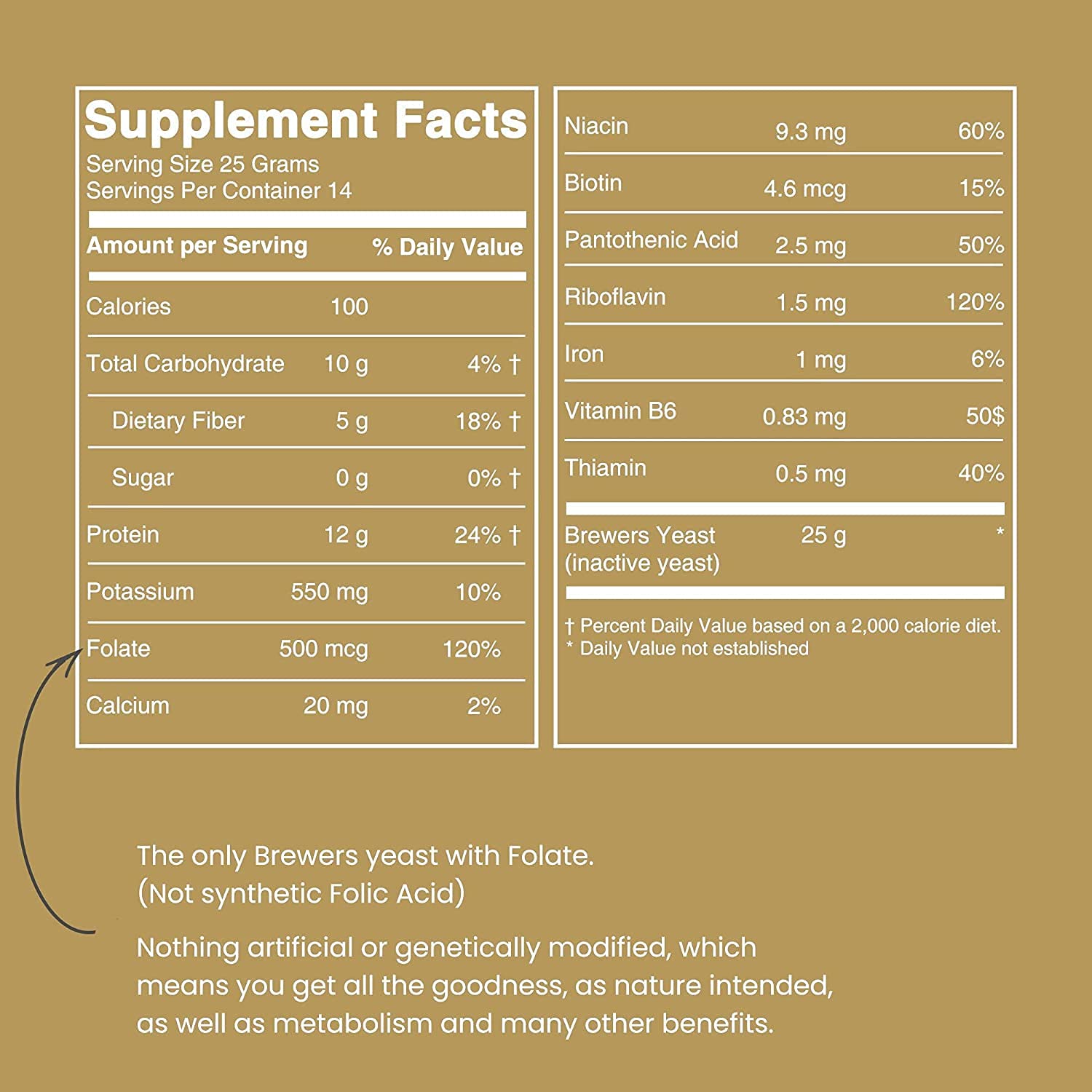 Lewis Labs Brewer's Yeast Flakes 350g packaging details