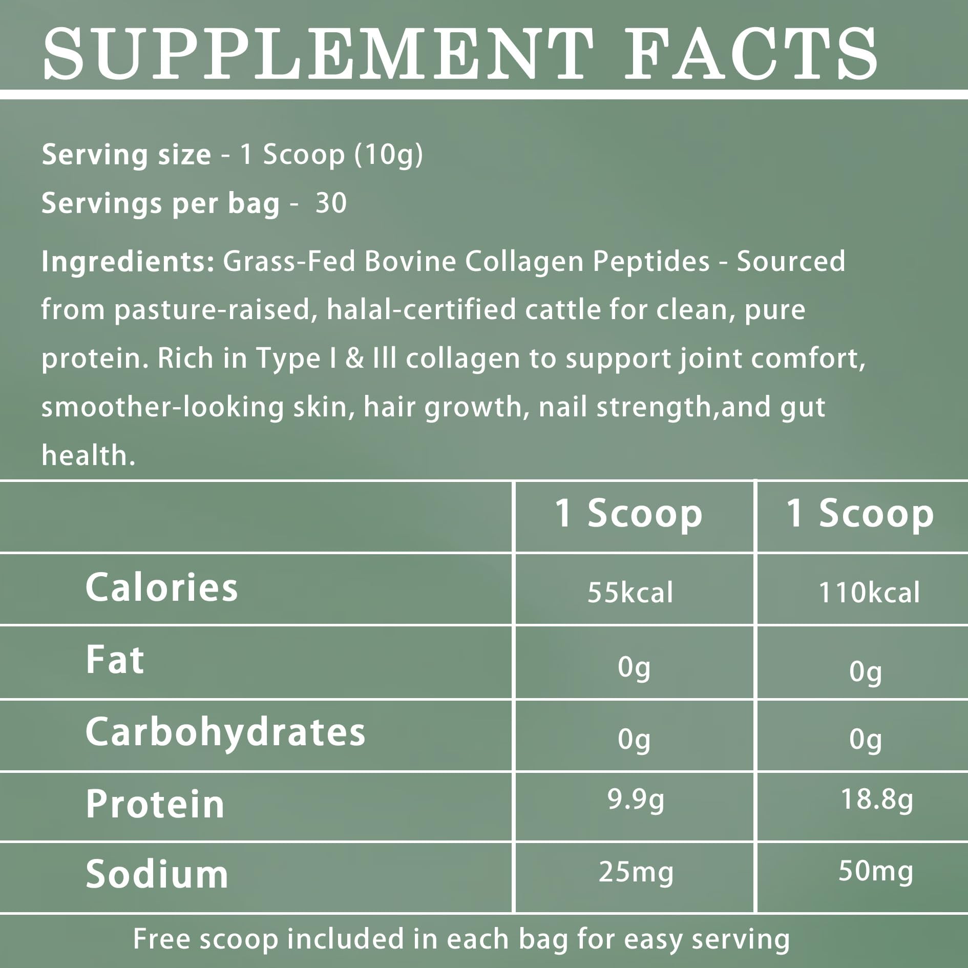 Lexenic Halal Collagen Protein Powder displayed with coffee
