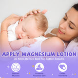 Leyoviz Calming Magnesium Cream for Kids with lavender flowers