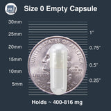 LFA Empty Gelatin Capsules #0 filled with dry powder